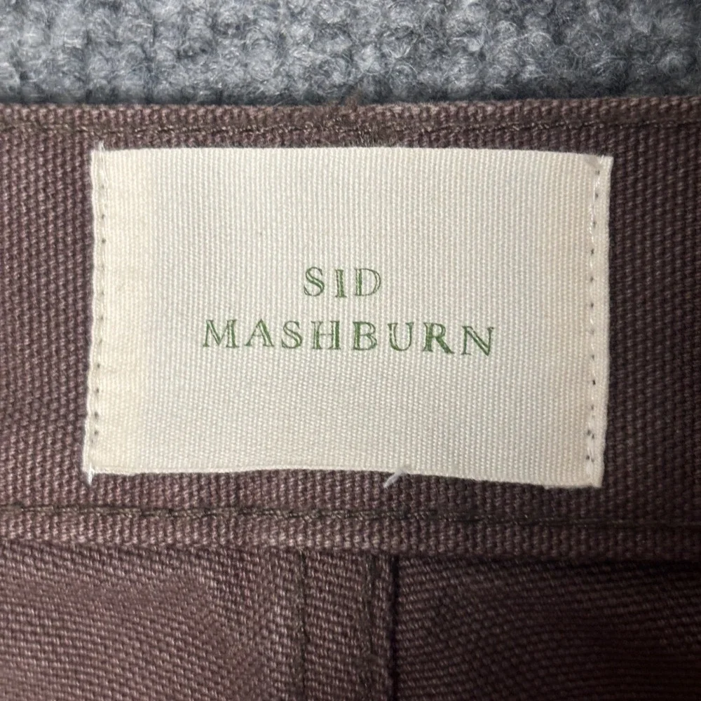 Sid Mashburn Mens Brown 33x30 Cotton Canvas 5-Pocket Pants Button Fly - Picture 7 of 12